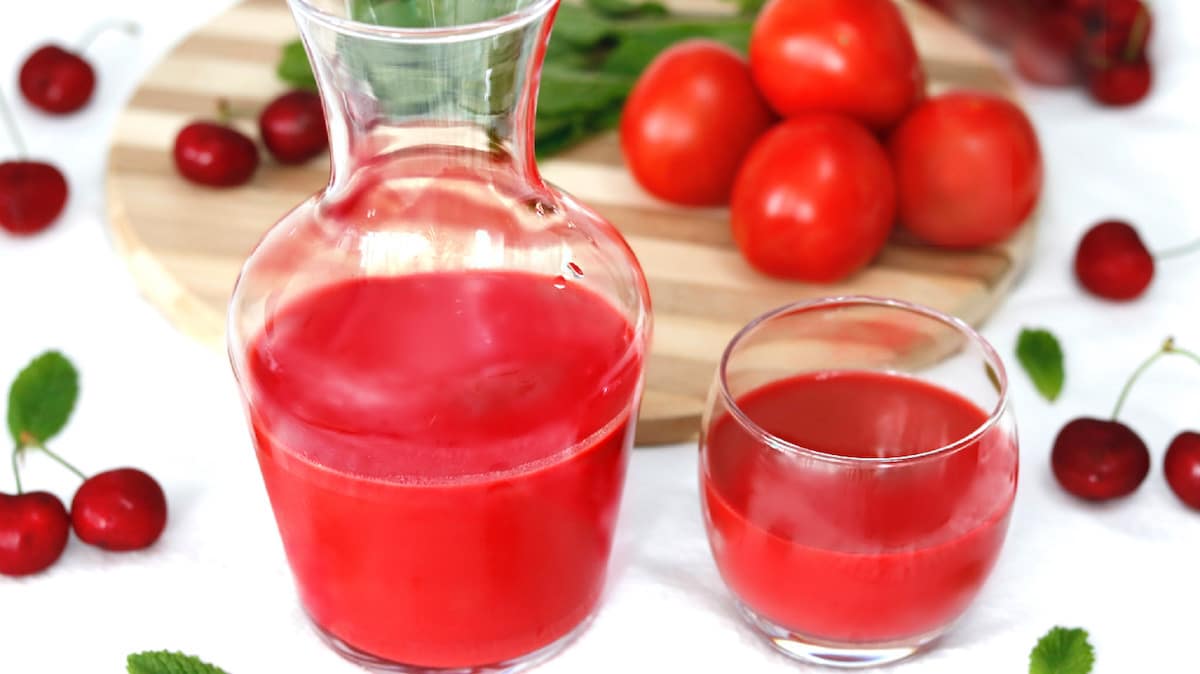 como hacer gazpacho de cerezas