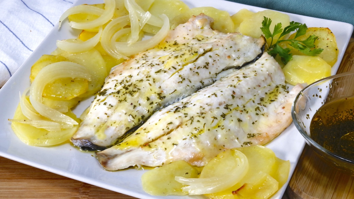 como hacer lubina en horno