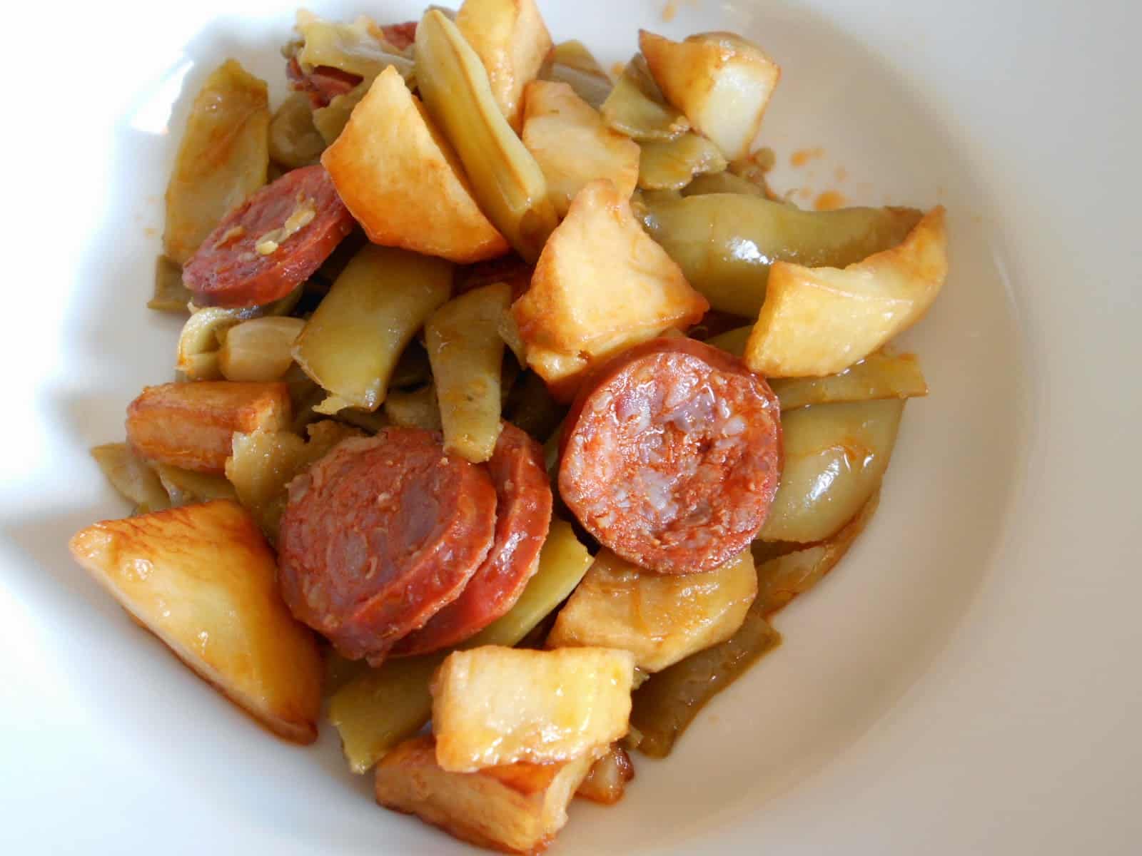 Judias Verdes con Patatas y Chorizo Judias Verdes con Patatas y Chorizo
