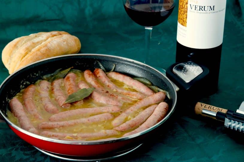 Salchichas al vino Salchichas al vino