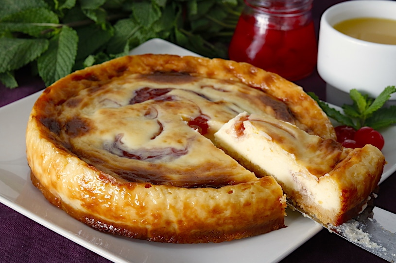 Tarta de Queso y Mermelada Tarta de Queso y Mermelada