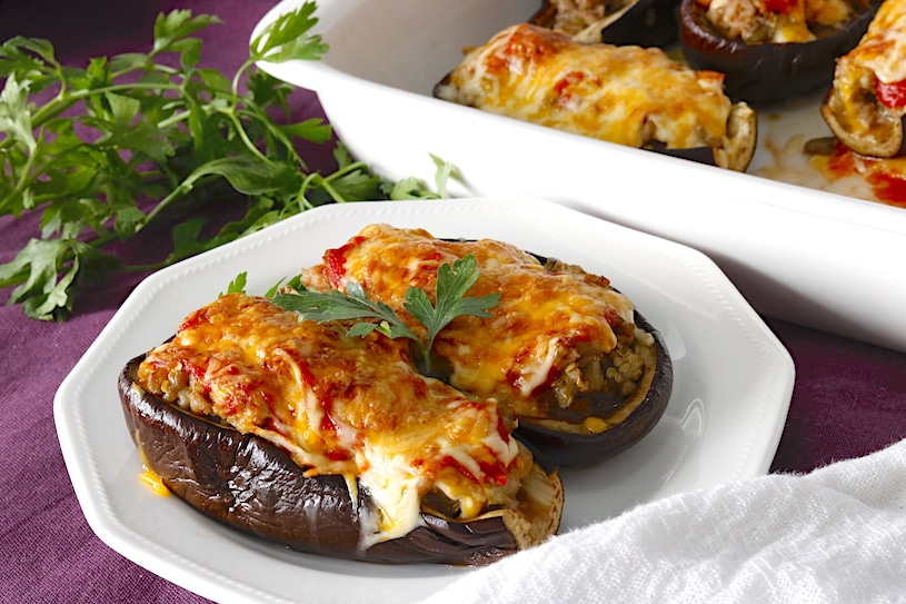 Berenjenas Rellenas de Carne al Horno Berenjenas Rellenas de Carne al Horno