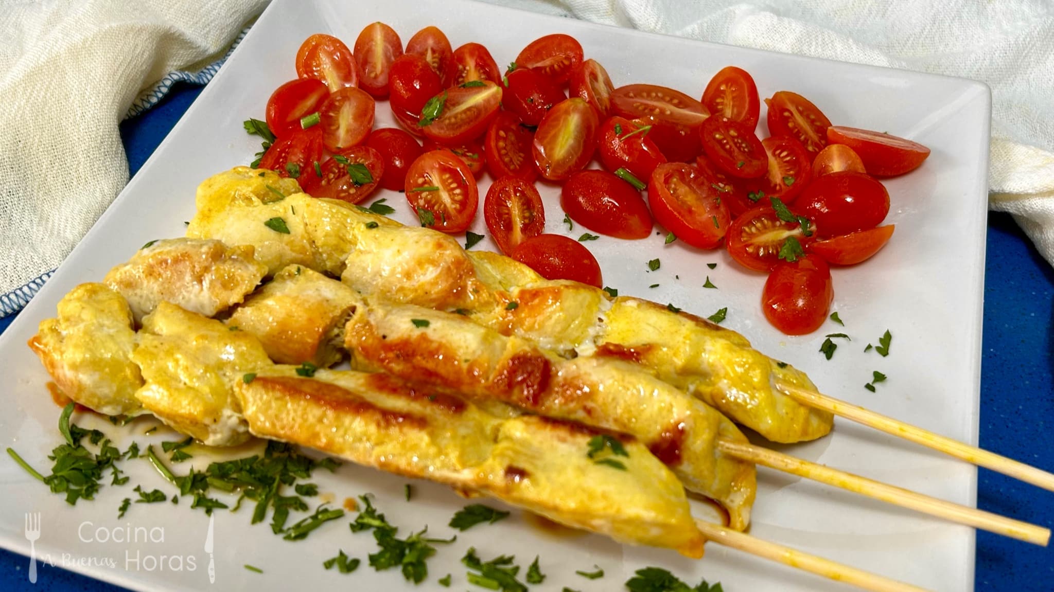 Brochetas de Pollo Brochetas de Pollo