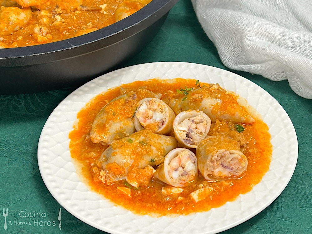 Calamares Rellenos de Langostinos Calamares Rellenos de Langostinos