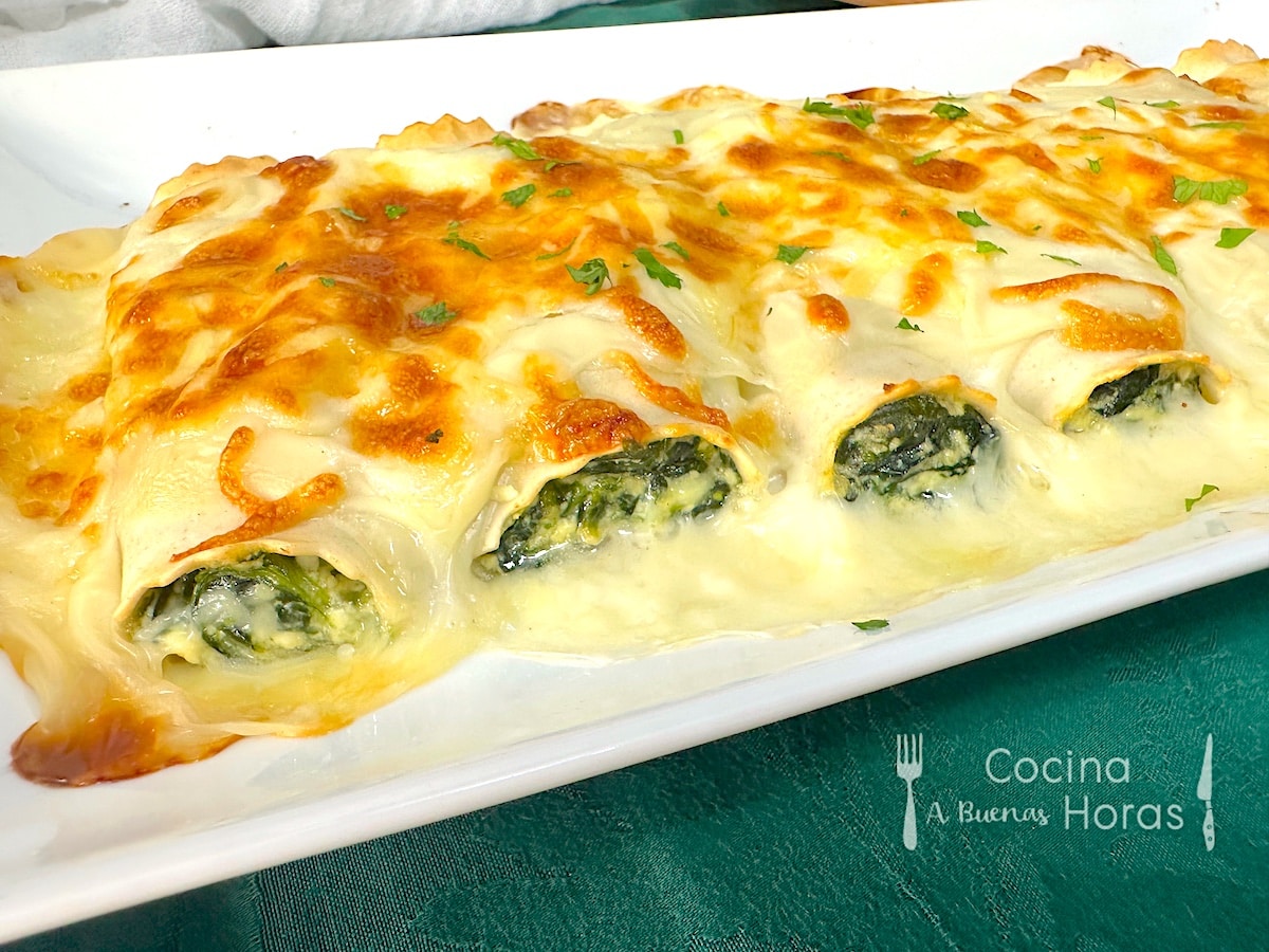 Canelones de Espinacas y Ricotta Canelones de Espinacas y Ricotta