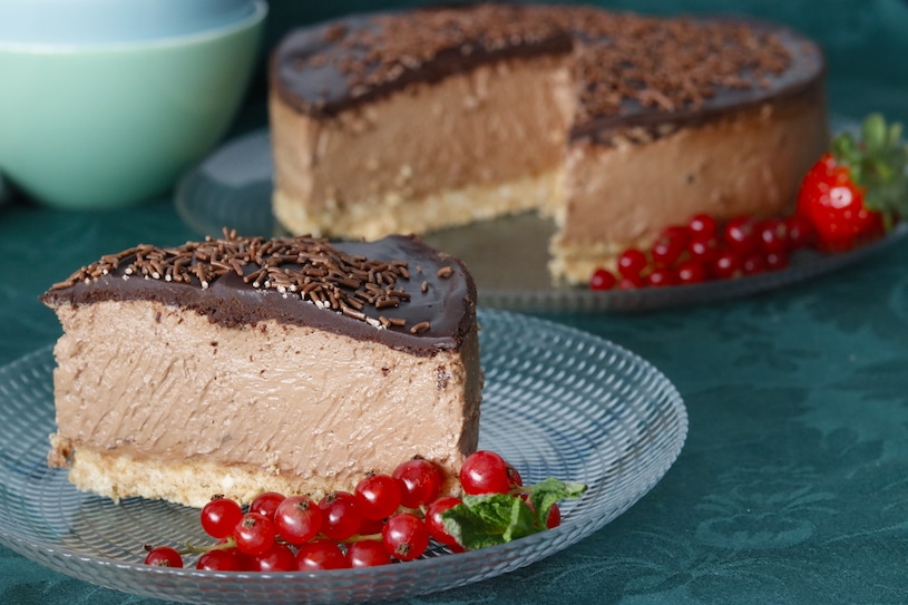 tarta de queso y chocolate cheesecake de chocolate