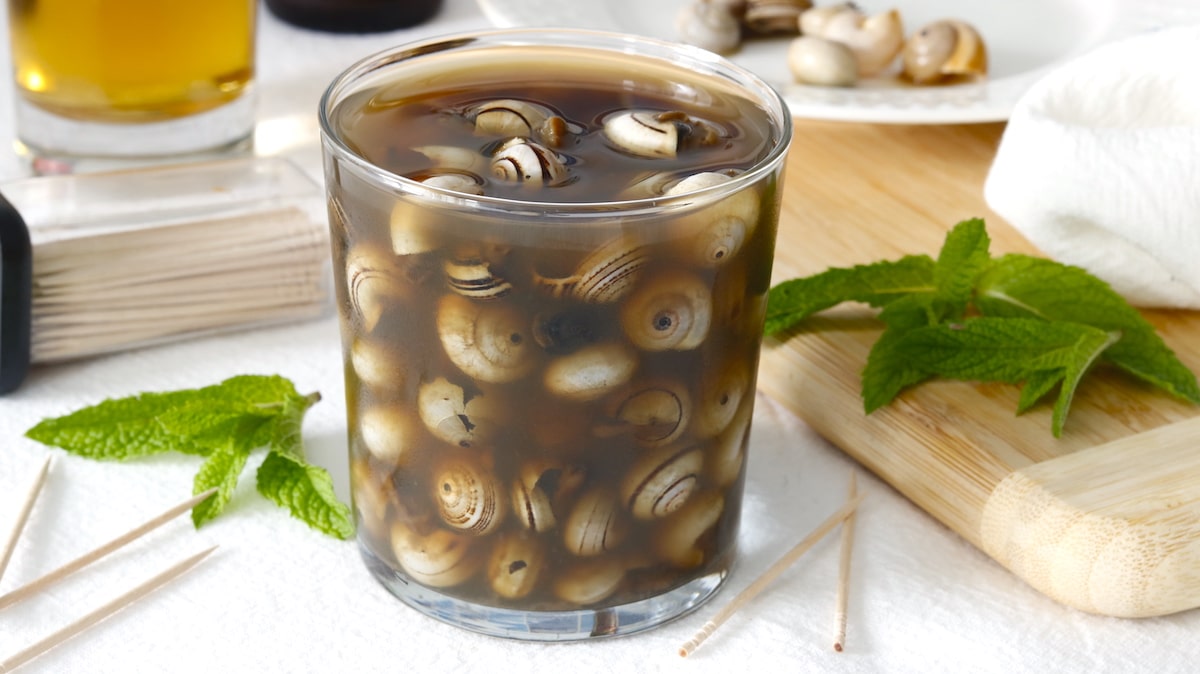como hacer caracoles en caldo