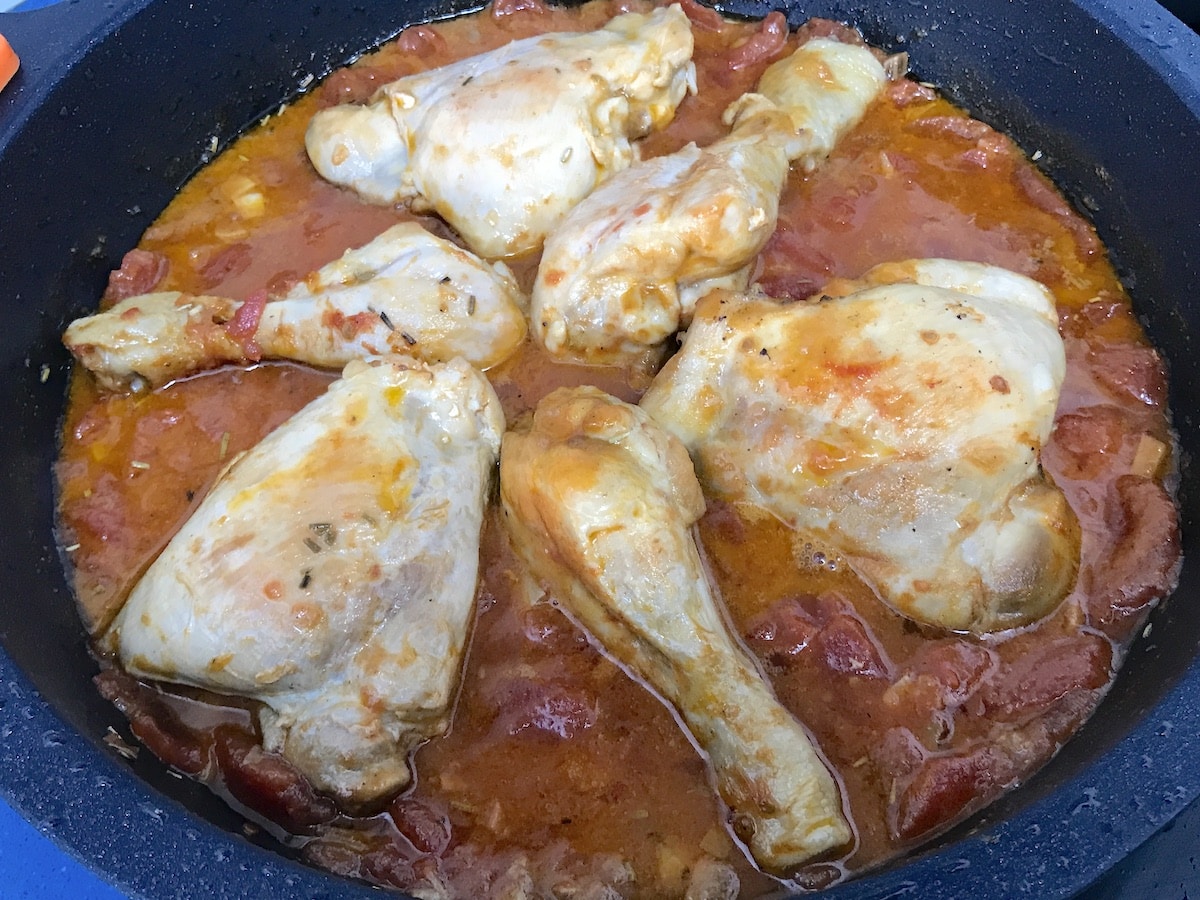 Como hacer pollo con tomate