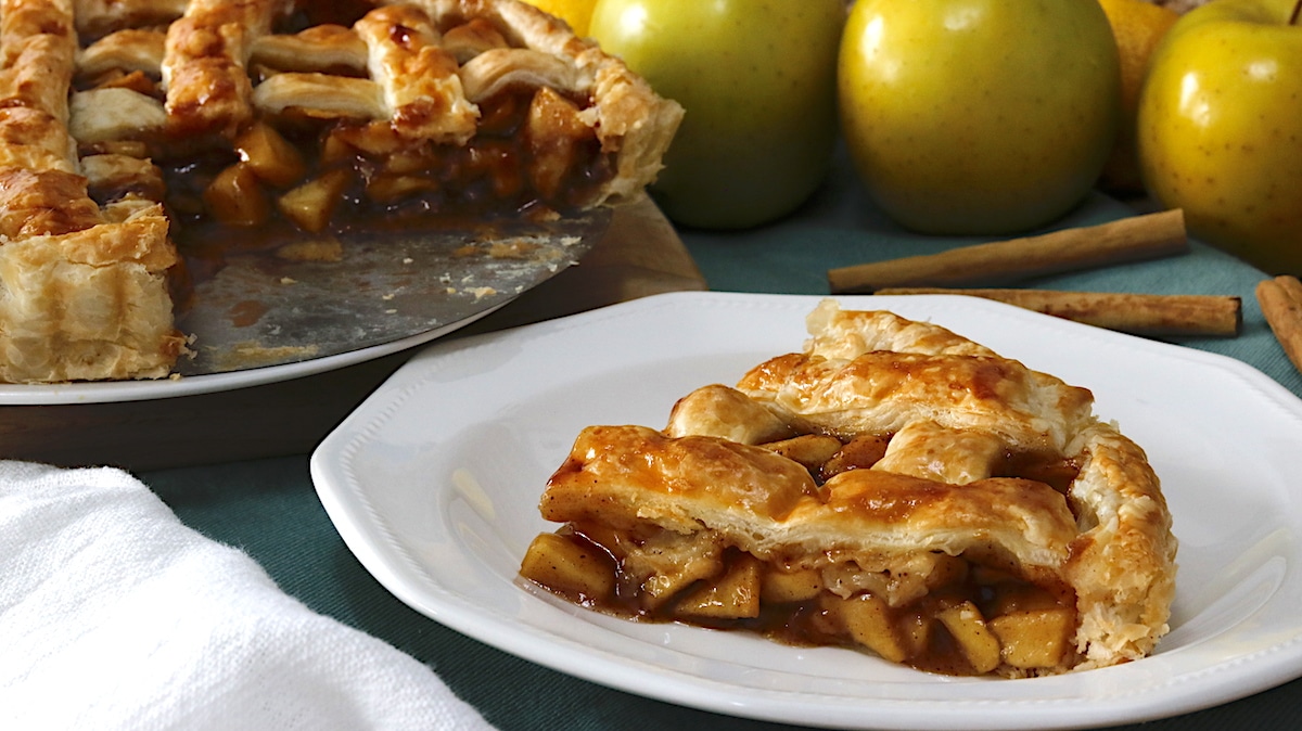 como hacer tarta de manzana enrejada
