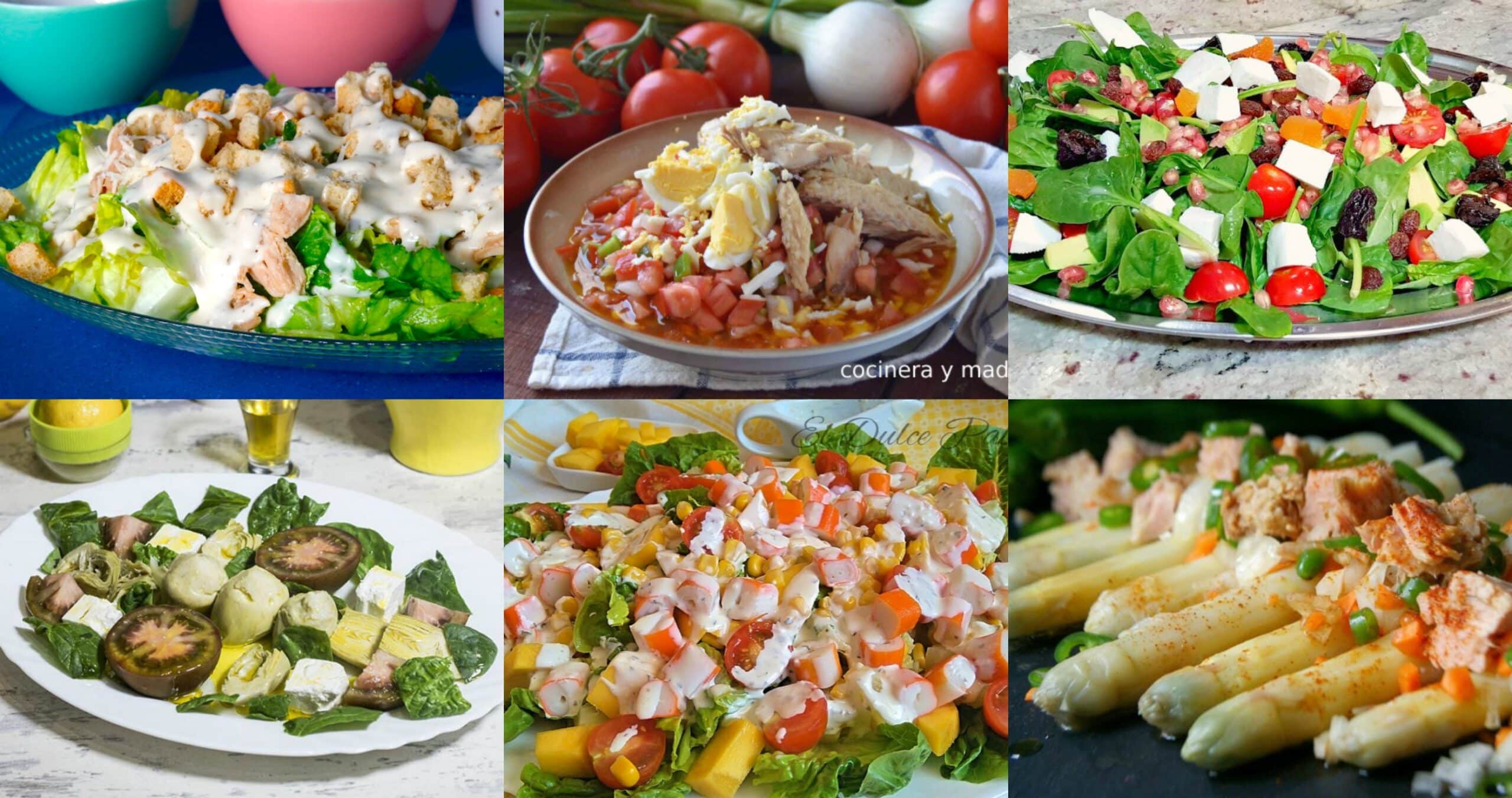 Recetas de Ensaladas Fáciles y Deliciosas Recetas de Ensaladas Fáciles y Deliciosas