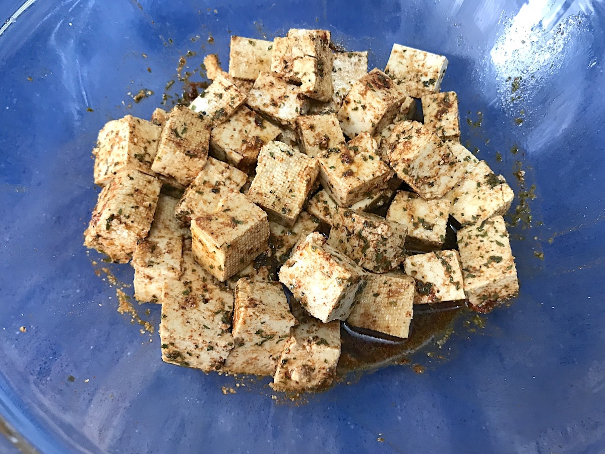 marinado del tofu