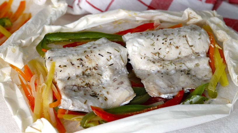 Merluza en Papillote Merluza en Papillote