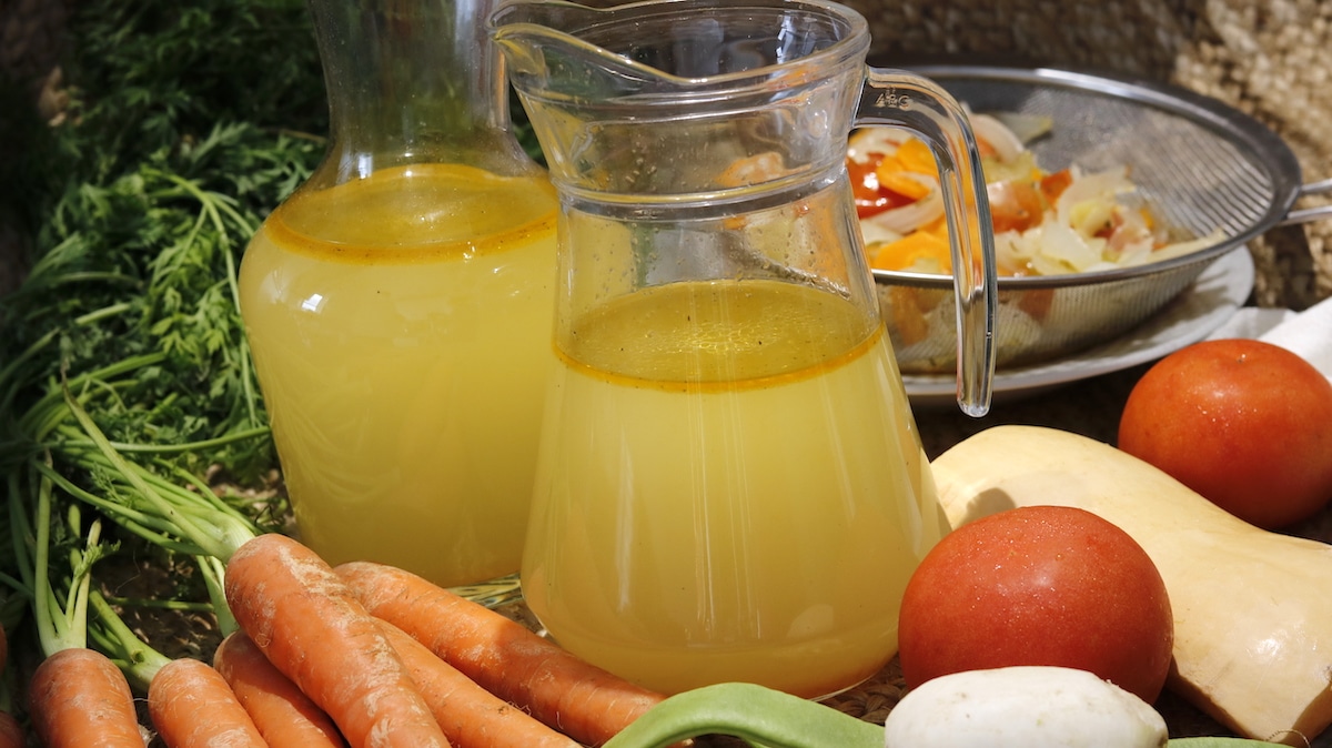 receta de caldo de verduras