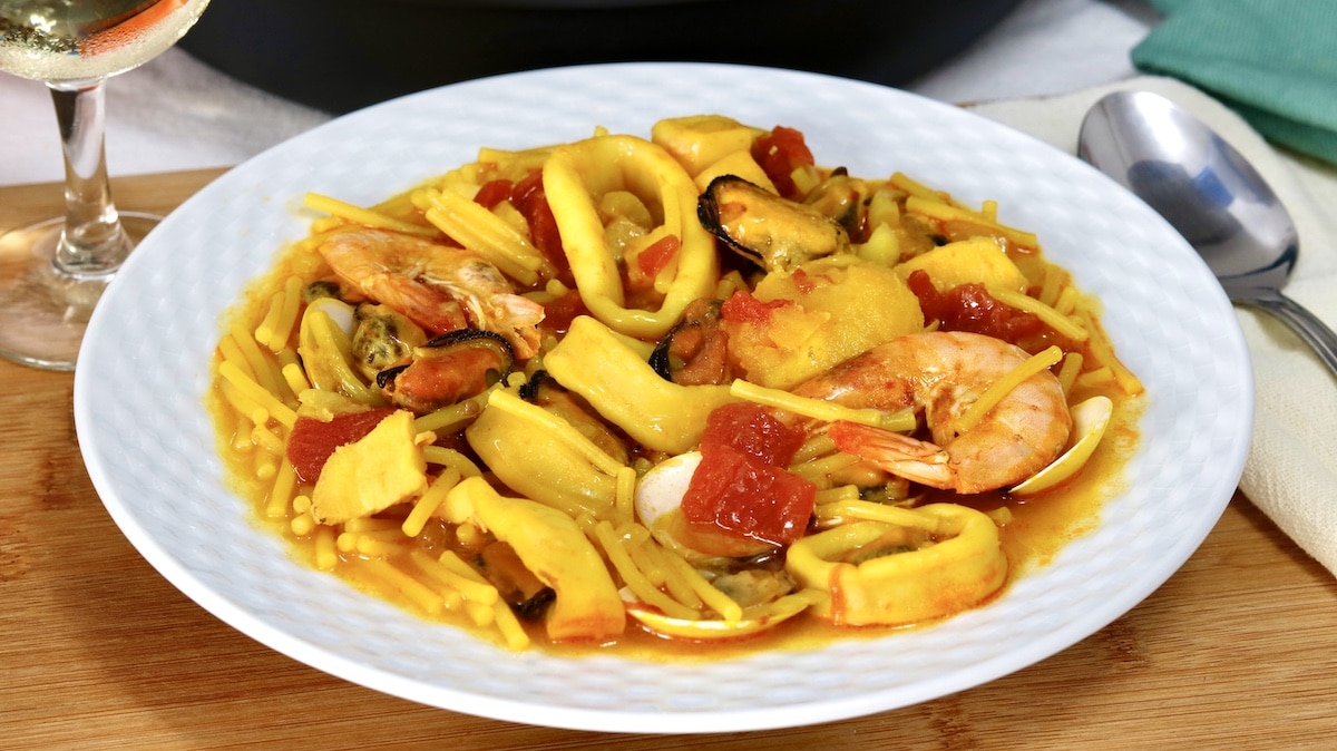 receta de cazuela de fideos