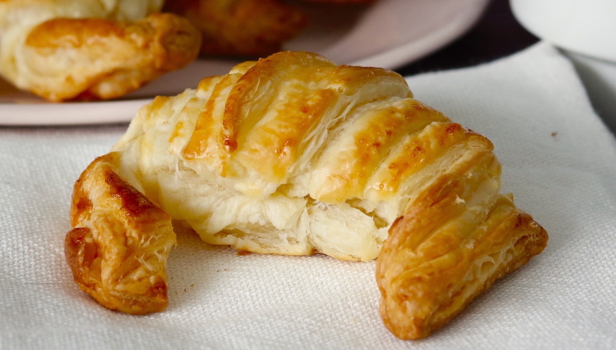 receta de croissants de hojaldre