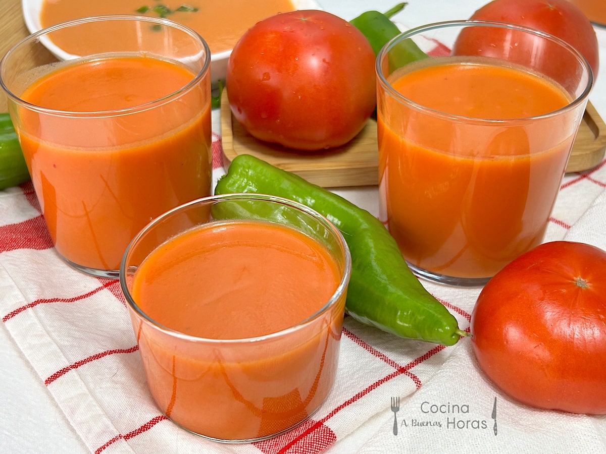Gazpacho Andaluz SIN PAN. Gazpacho Andaluz SIN PAN.