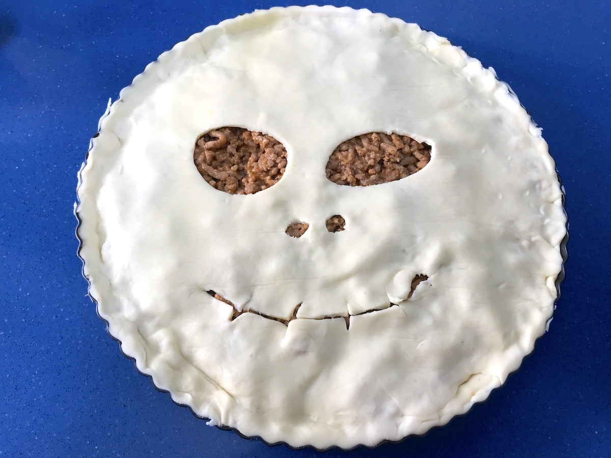 receta de pastel salado para halloween