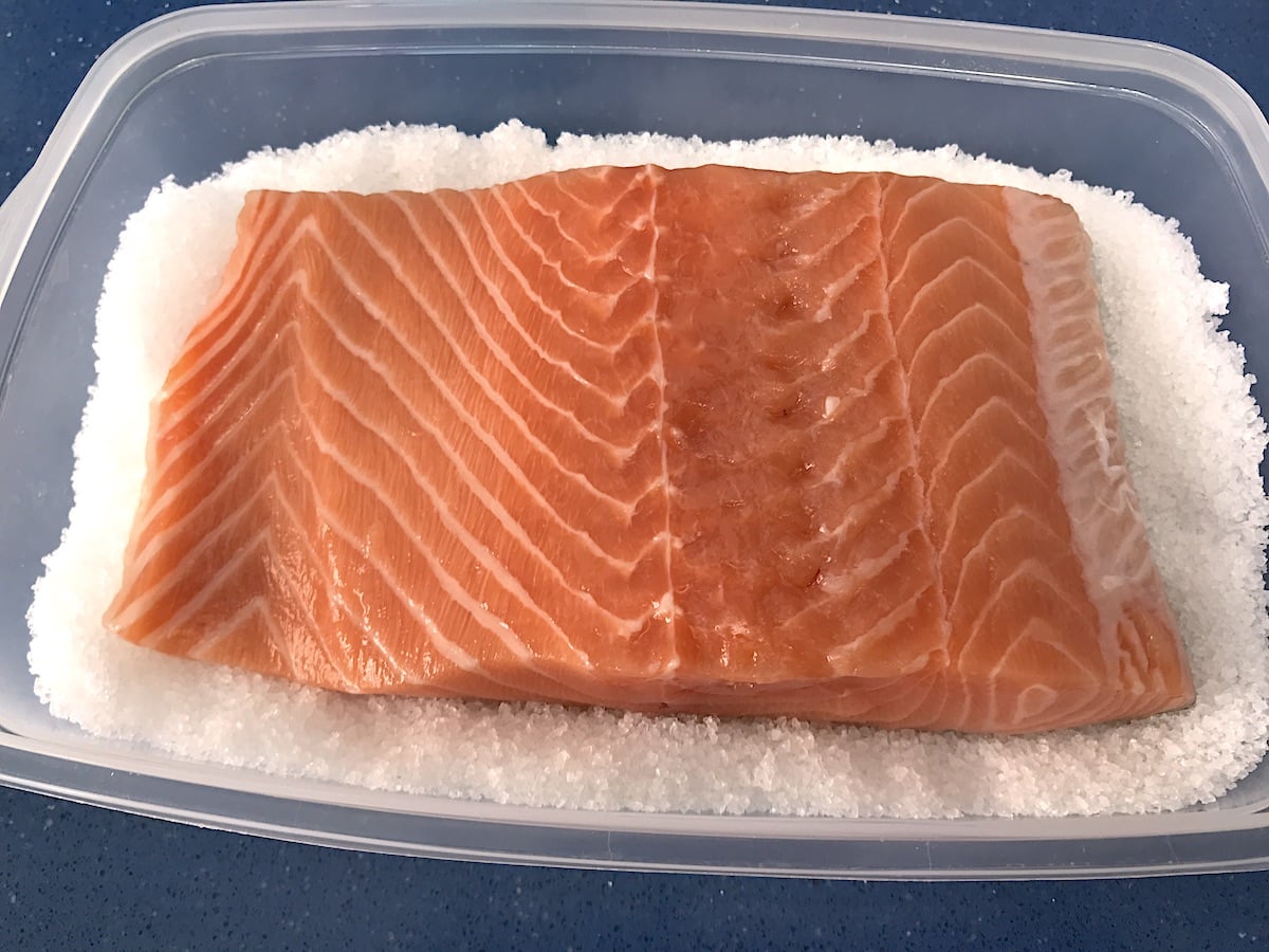 Receta de salmon marinado