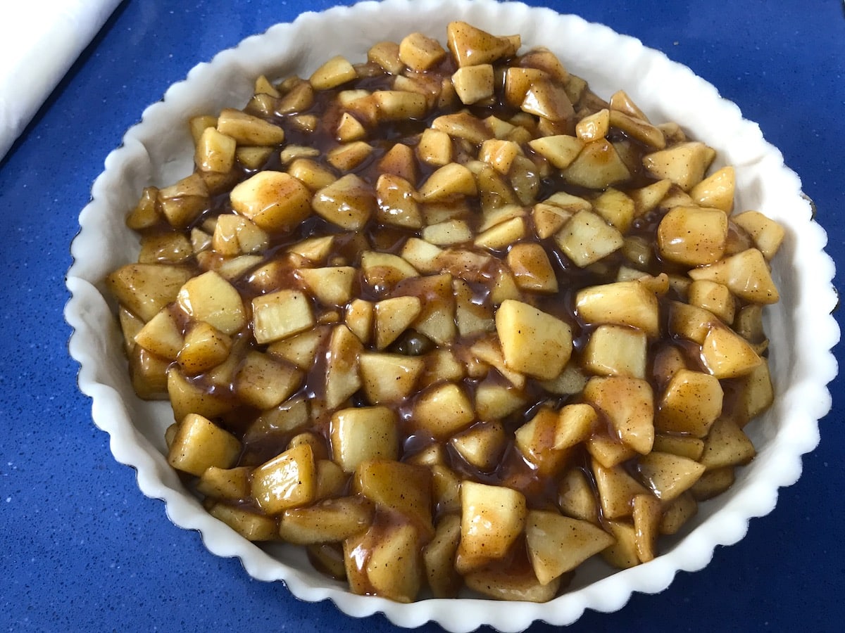 receta de tarta de manzana enrejada