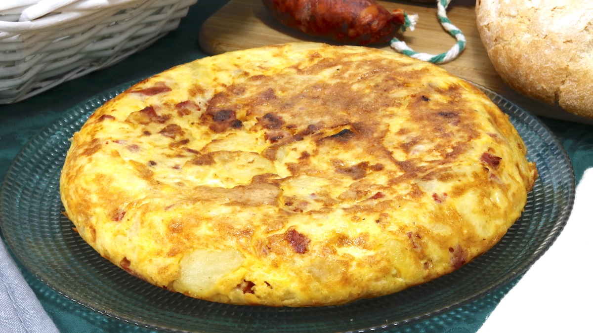receta de tortilla de chorizo