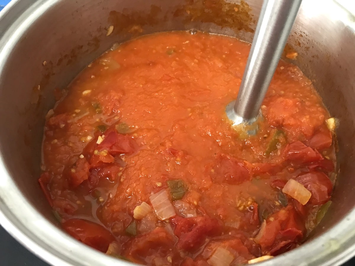 salsa de tomate batidora