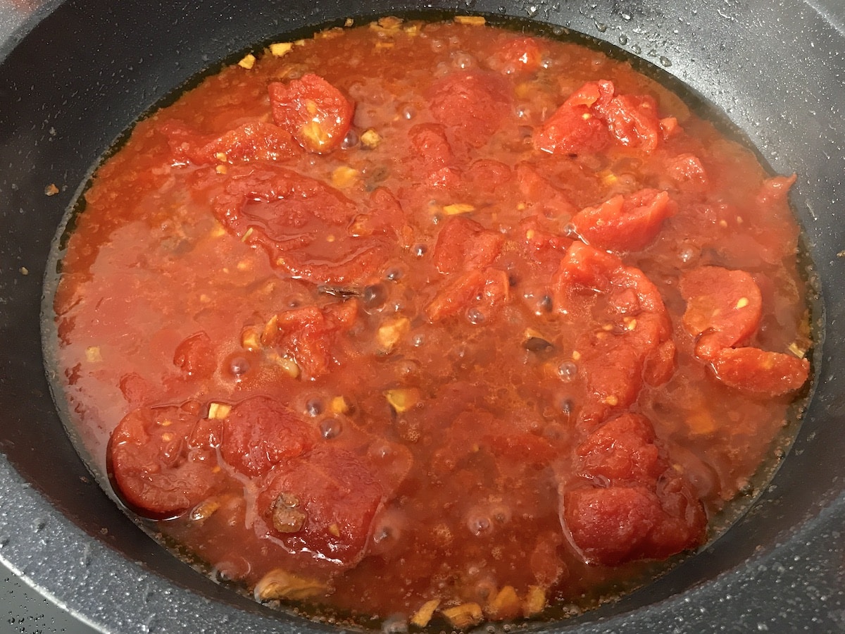 salsa de tomate para pollo con tomate