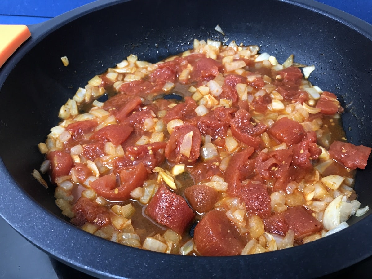 sofrito para cazuela de fideos