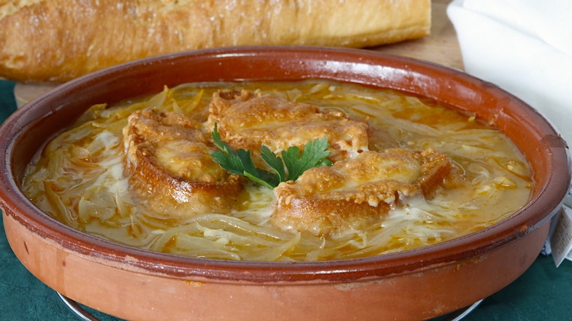 receta de sopa de cebolla
