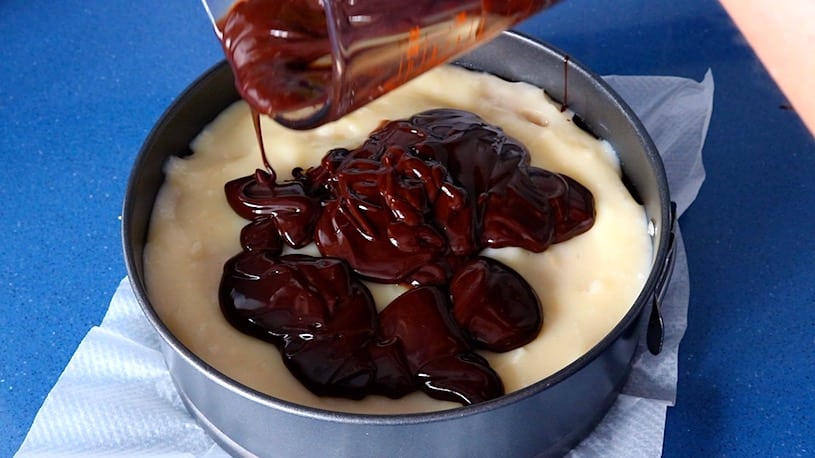 tarta de galletas y crema pastelera