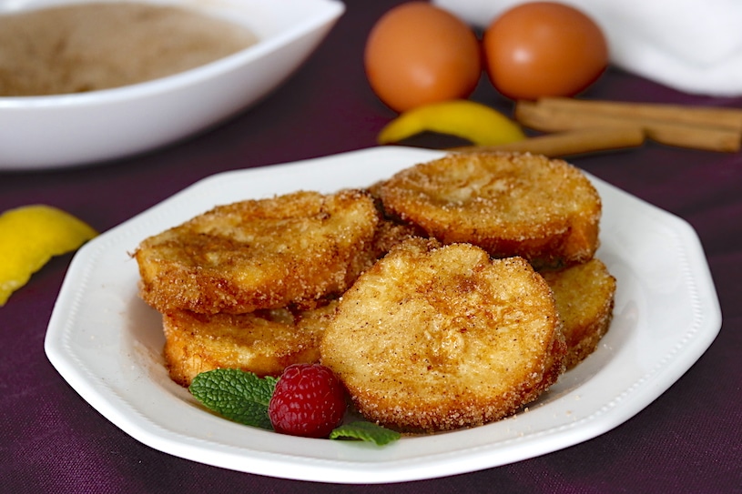 Torrijas de Leche con Azúcar y Canela Torrijas de Leche con Azúcar y Canela