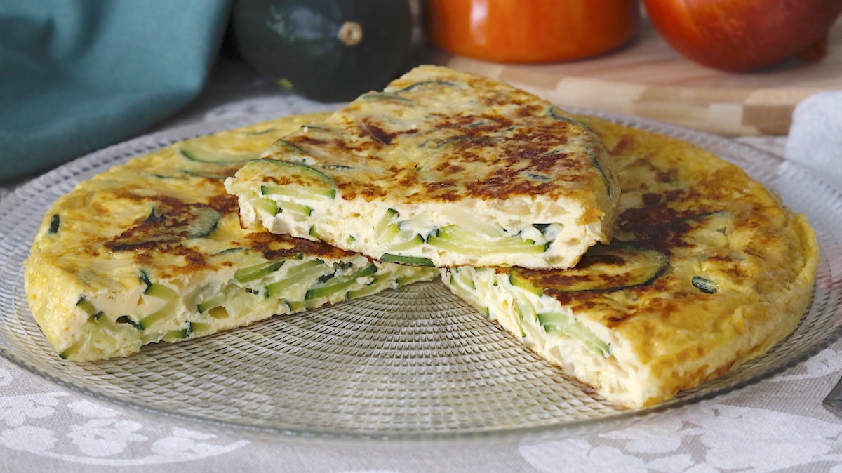 Tortilla de Calabacín y Cebolla Tortilla de Calabacín y Cebolla