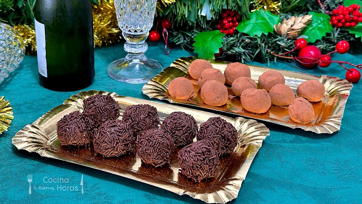 Trufas de Chocolate y Leche Condensada Trufas de Chocolate y Leche Condensada