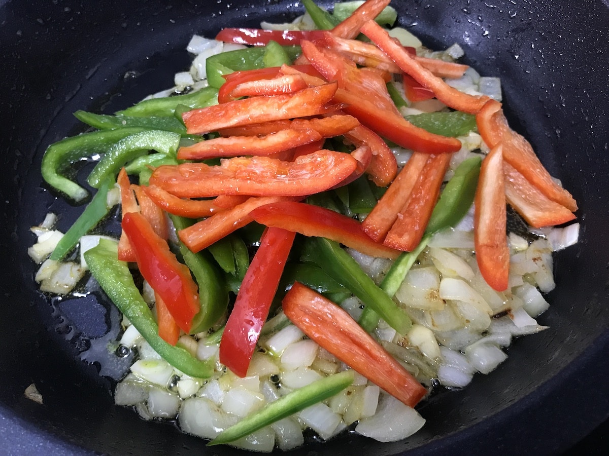 verduras para pollo al chilindron