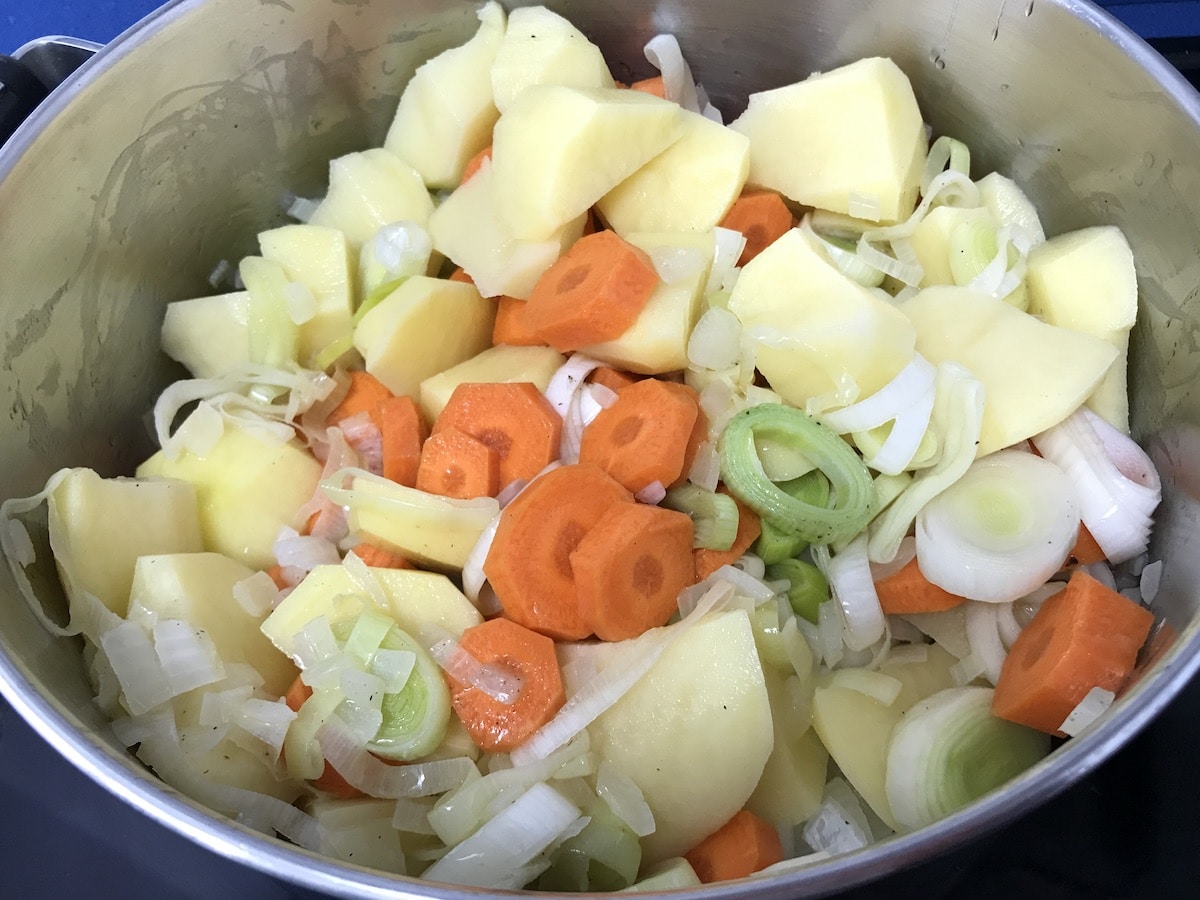 Verduras para porrusalda