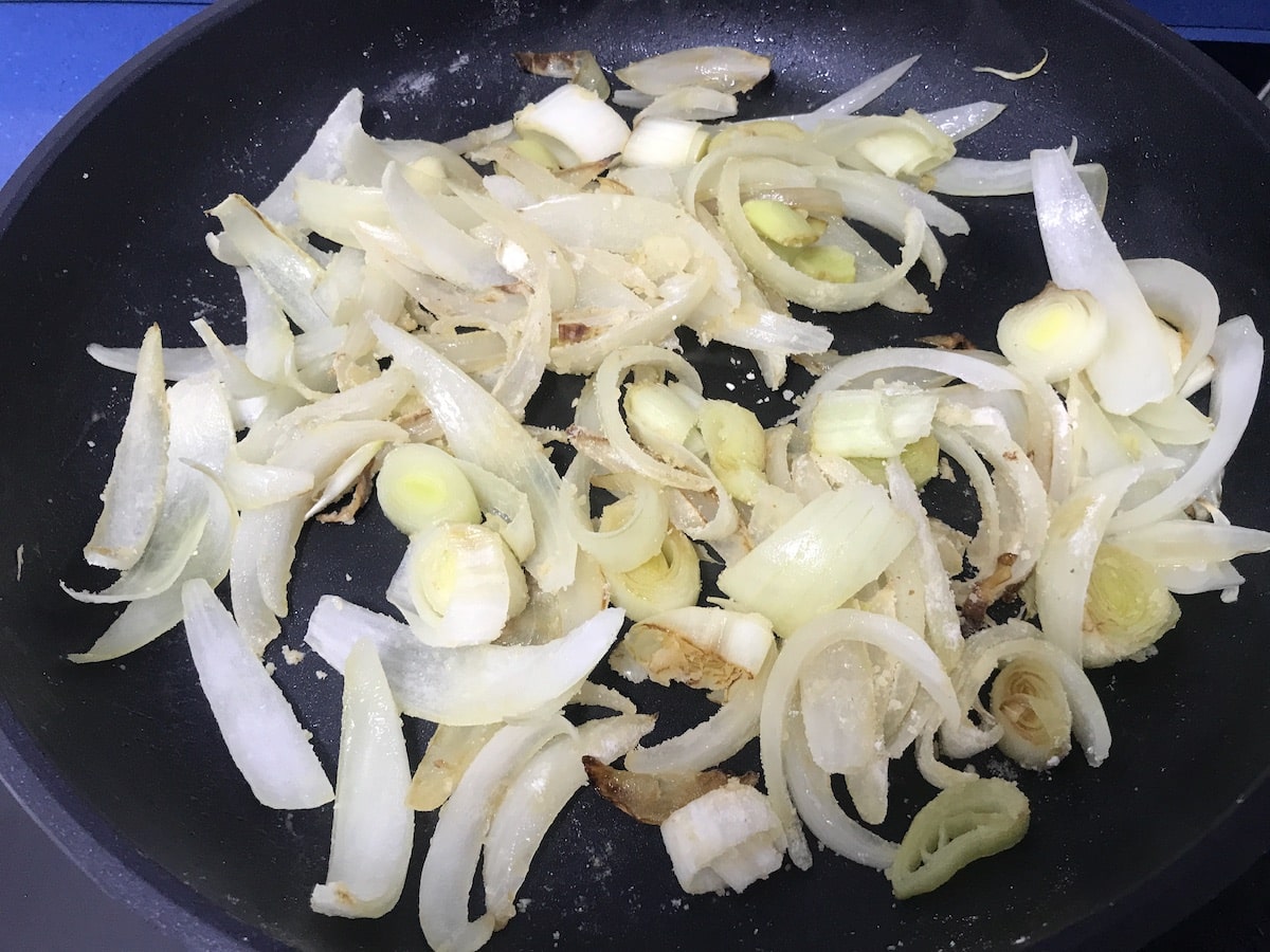 verduras para salsa al cava con salmon